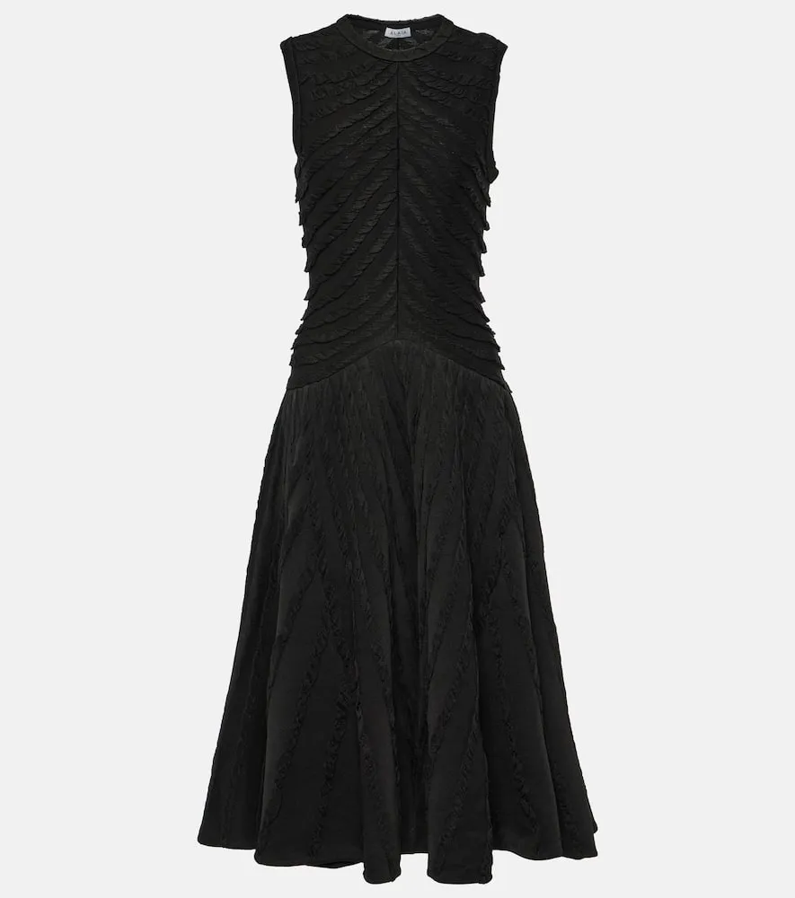 Alaia Gathered midi dress