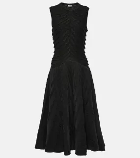 Alaia Gathered midi dress