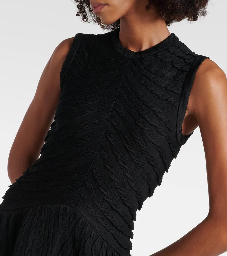 Alaia Gathered midi dress