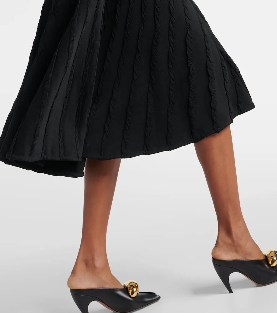 Alaia Gathered midi dress