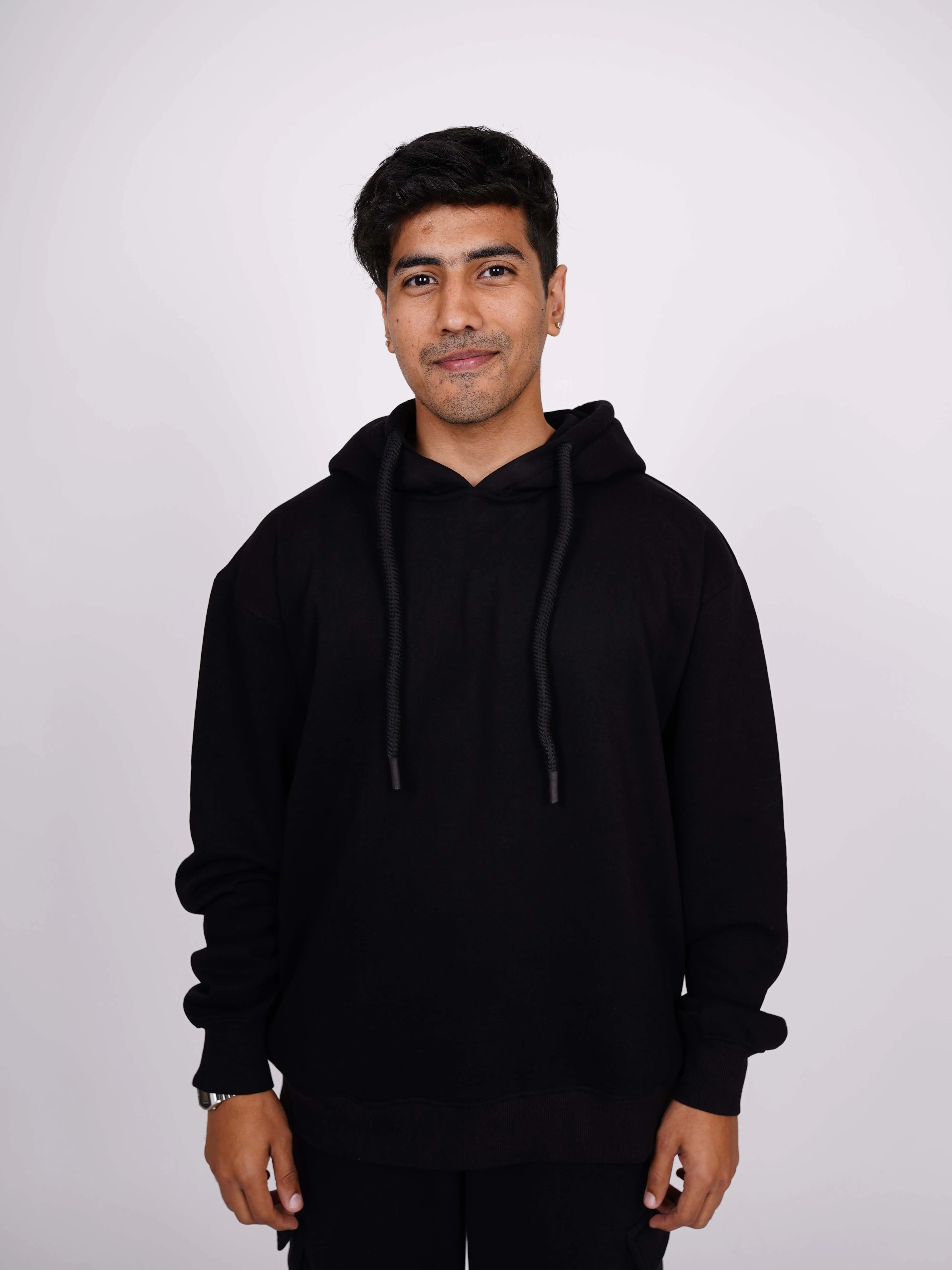 Basic : Heavyweight Baggy Hoodie Men And Women