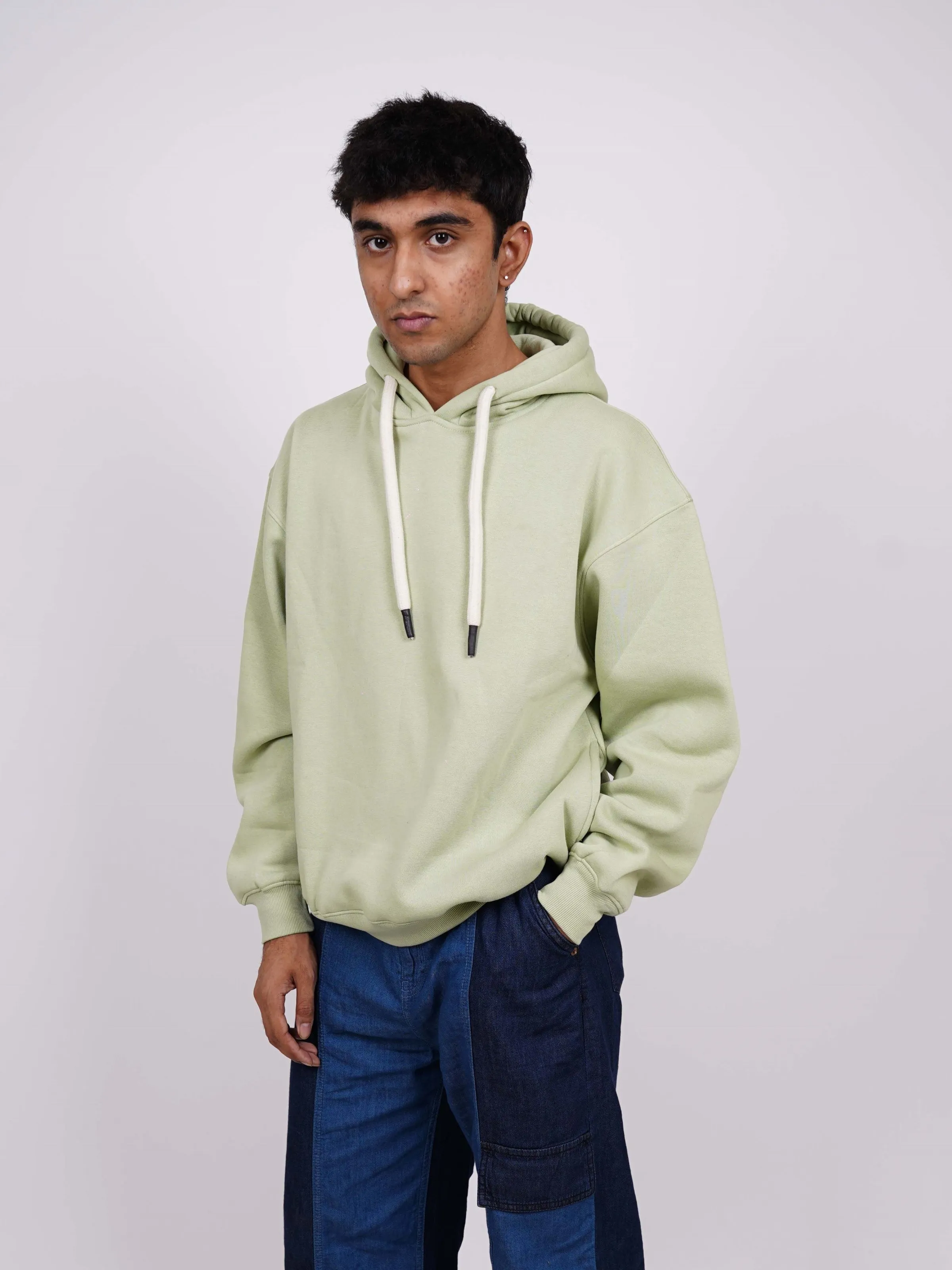 Basic : Heavyweight Baggy Hoodie Men And Women