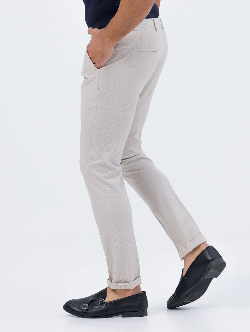 DIRAR CASUAL PANTS IN BEIGE