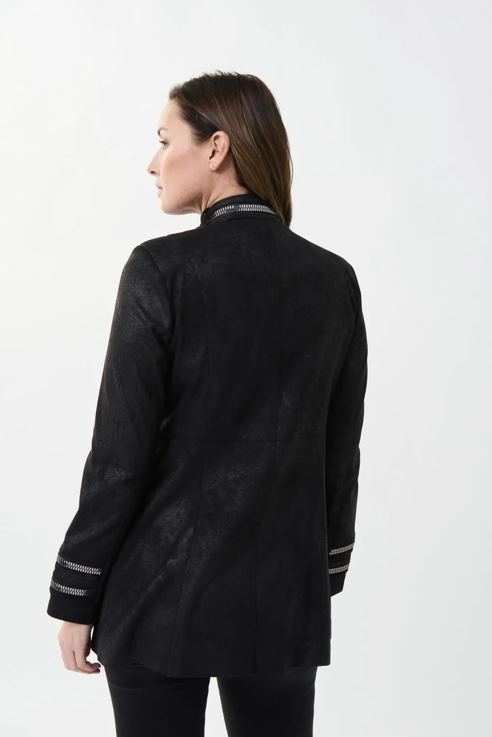 Faux-Suede Midi Jacket Style 213948