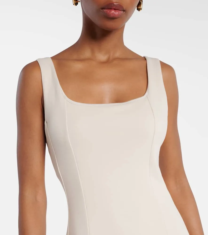 'S Max Mara Platani pleated cotton-blend midi dress