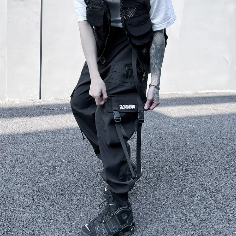 Techwear Casual Oversized Pocket Cargo Pants