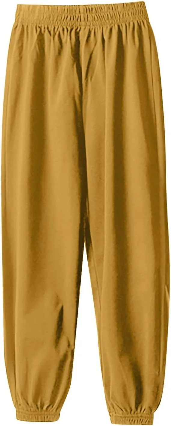 Toddler Boy Sweatpants Kids Sport Jogger Casual Playwear Sweats Pants Casual Solid Pull On Pants with Pockets
