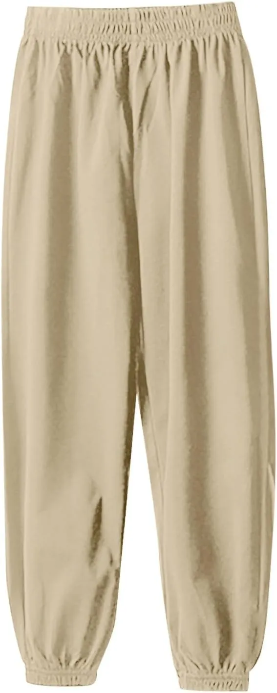 Toddler Boy Sweatpants Kids Sport Jogger Casual Playwear Sweats Pants Casual Solid Pull On Pants with Pockets
