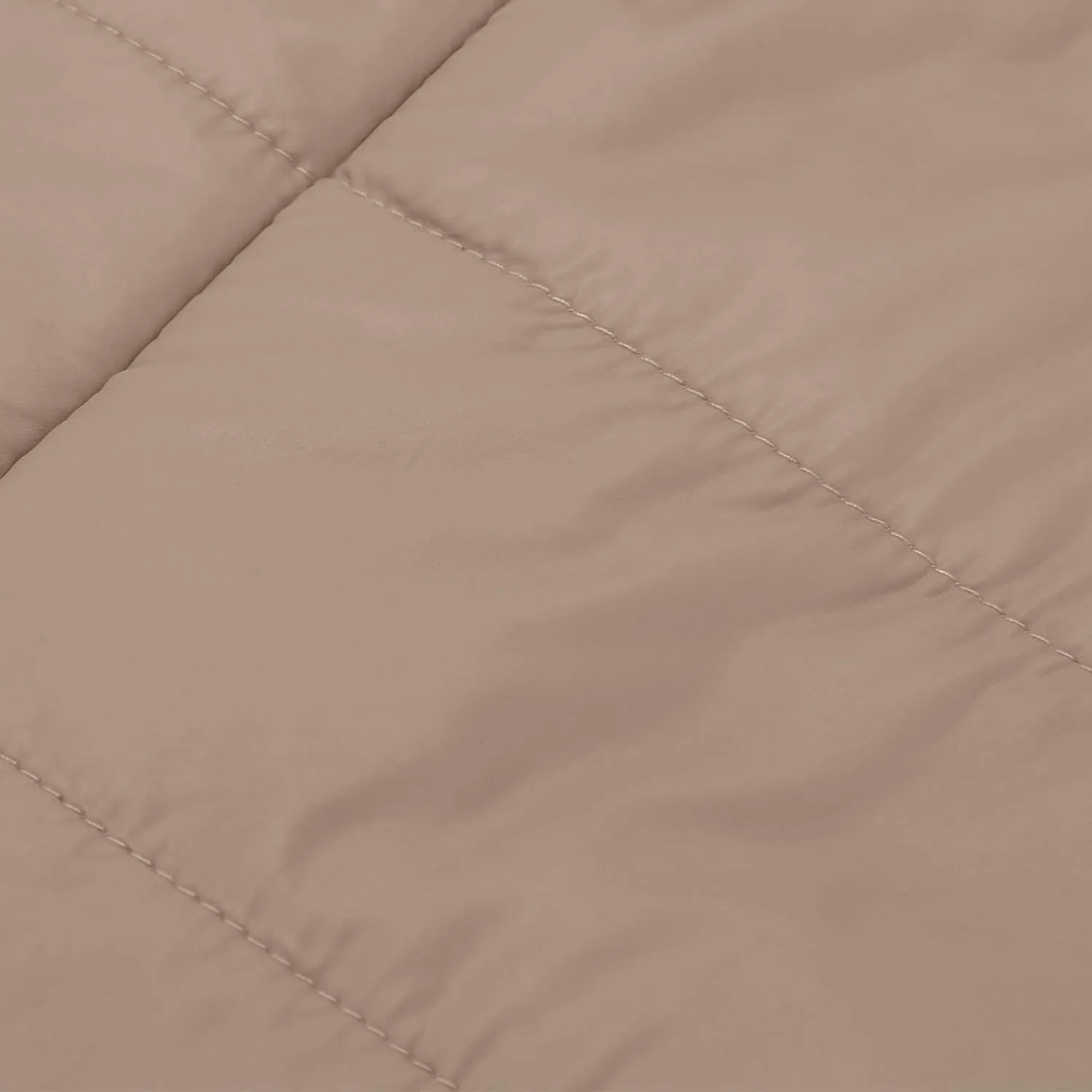 Womens Down Jacket With Hood Fashion Mid Length Zipper Long Sleeve Quilted Coat Winter Warm Solid Color Puffer Jacket
