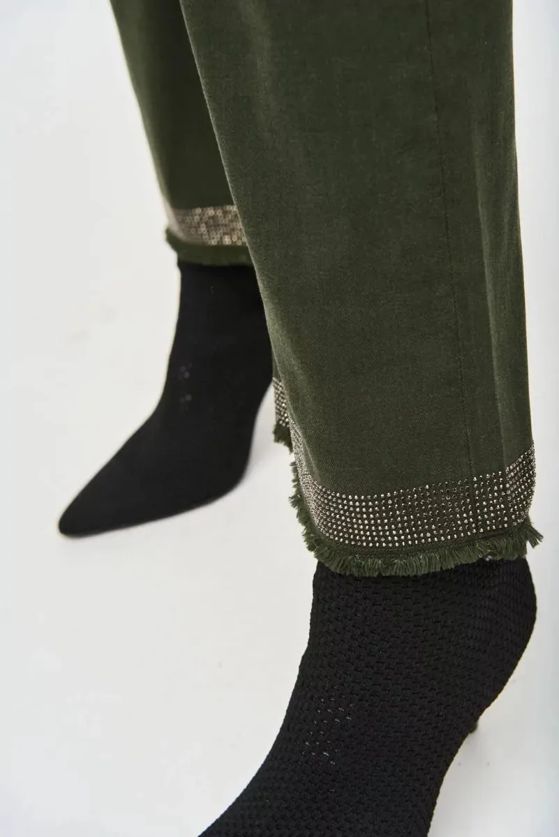 Women's Joseph Ribkoff | Iguana Denim Straight Jean | Green